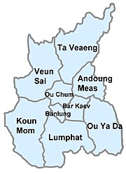 Vị trí của Ou Chum ở Ratanakiri