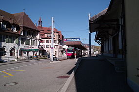 Stacidomo kaj centro de Tavannes