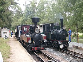 The narrow-gauge railway in Rillé