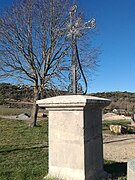 Croix de chemin près du cimetière, décembre 2023.