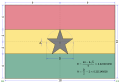 Rozměry ghanské vlajky