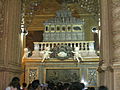 The silver casket of St. Francis Xavier inside the Basilica of Bom Jesus has thirty two episodes of his life depicted on all four sides of the silver plates