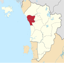 Lokasi Daerah Kota Setar di Kedah