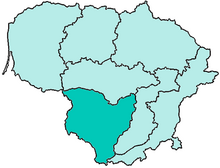 Lokasi Keuskupan Vilkaviškis di Lituania