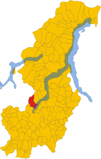 Locatie van Cernobbio in Como (CO)