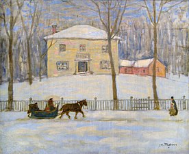 Artist: James Wilson Morrice Title: La vieille maison Holton à Montréal