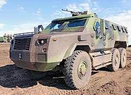Ранняя версия M20 MRAP во время военных учений Sadejstvo 2020