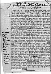 „Gelöbnis treuester Gefolgschaft“ in der Frankfurter Zeitung vom 26./28. Oktober 1933