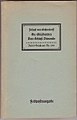 IB 196, Joseph von Eichendorff: Die Glücks­ritter, Feld­post­ausgabe Zweiter Weltkrieg (1943)