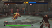 Screen shot showing Lars facing two bosses.