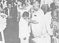 Govi Jaya Handa Awards Given for Farmers-1968 Chitrananda (1st left) was also the MC Hon. Dudley Senanayake was presenting the awards. Mr Neville Jayaweera also in the picture