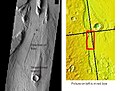 A streamlined island within the Mangala Valles, as seen by THEMIS.