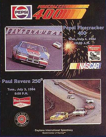 1984 Firecracker 400 program cover