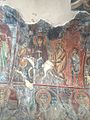 Fresco of the Virgin Mary riding on a donkey