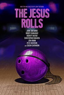 A purple bowling ball, wearing a hairnet