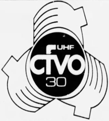 Three stylized outlined hands surround a circle containing the letters CFVO as well as the letters UHF and the number 30, the latter two in an extended sans serif. The top of the F is cut slightly so as to suggest the reading of them as CTVO.