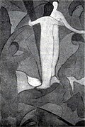 Jean Metzinger, 1908–09, Baigneuses (Bathers), illustrated in Gelett Burgess, "The Wild Men of Paris", The Architectural Record, Document 3, May 1910, New York, location unknown[21]