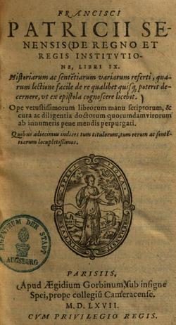 De regno et regis institutione, verko postmorte eldonita en 1567