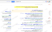כלי התצוגה מקדימה של Google AdWords. המודעות מופיעות בראש הדף או לשמאלו