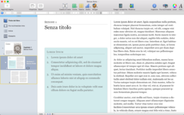 L'applicazione iBooks Author su macOS Sierra.