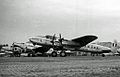 Alcuni velivoli della flotta Alitalia a Ciampino nel 1948.