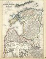 Baltijas provinces no "Meyer's Grosser Hand-Atlas aller Theile der Erde" (Joseph Grässl, 1860).