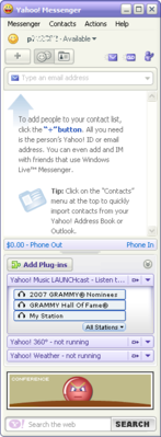Скриншот программы Yahoo! Messenger