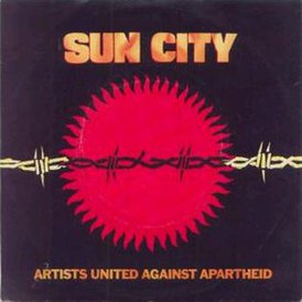 Обложка сингла Artists United Against Apartheid «Sun City» ()