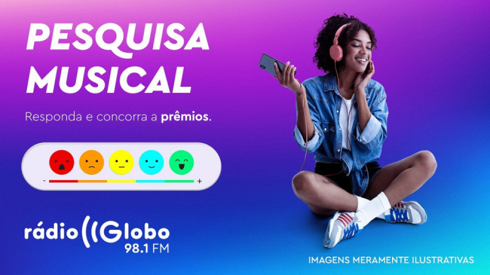 Concorra a um kit exclusivo Rádio Globo na Pesquisa Musical