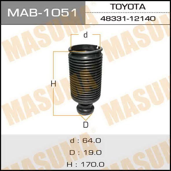 Пыльник амортизатора с отбойником SASIC арт. MAB1051