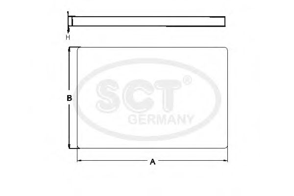 Фильтр салона SKODA Superb I (3U) 2.0 (01-08) (SA 1106) SCT CORTECO арт. SA1106