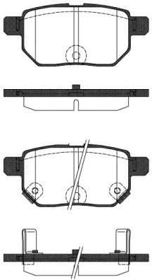 Колодки тормозные диск. задн. (пр-во Remsa) Lexus Ct (zwa10_) 1.8 10-,Toyota Auris 1.8 06-12 (P13863.22) WOKING TOYOTA арт. P1386322