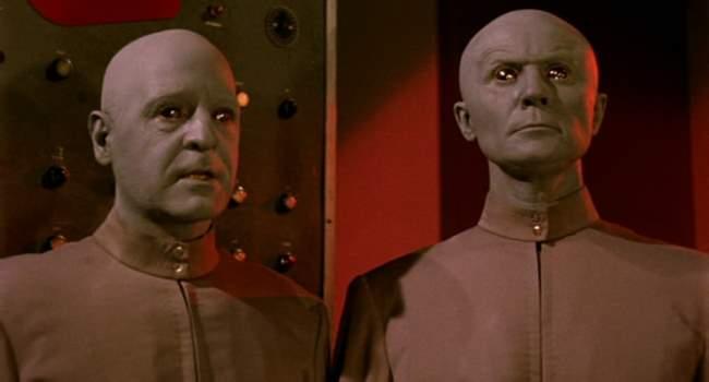 Dudley Manlove and George Milan in The Creation of the Humanoids (1962)