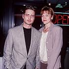 Jason Priestley and Christine Elise at an event for Little Women (1994)