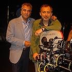 Benoit Delhomme and Barry Navidi on the set of Wilde Salome