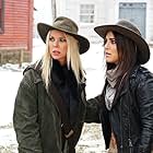 Tara Reid and Cassandra Scerbo in The Last Sharknado: It's About Time (2018)