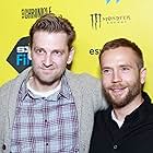 Daniel Stamm and Mark Webber at an event for 13 Sins (2014)