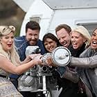 Vivica A. Fox, Tori Spelling, Tara Reid, Ian Ziering, Dean McDermott, and Cassandra Scerbo in The Last Sharknado: It's About Time (2018)