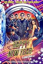 Abhishek Bachchan, Shah Rukh Khan, Boman Irani, Sonu Sood, Deepika Padukone, and Vivaan Shah in Happy New Year (2014)