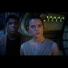 John Boyega and Daisy Ridley in Star Wars: The Force Awakens (2015)