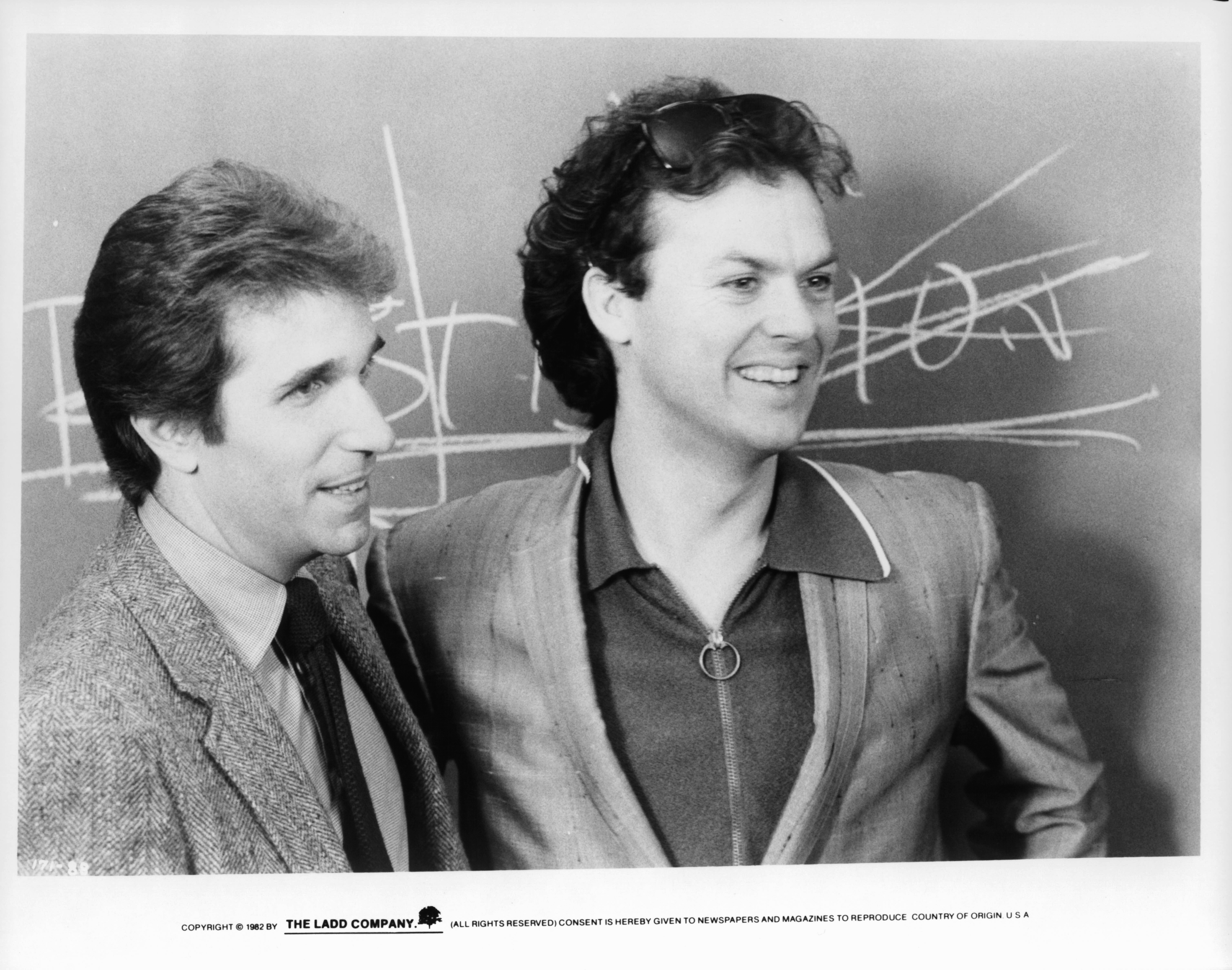 Michael Keaton and Henry Winkler in Night Shift (1982)