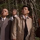 Yuriko Hoshi, Hiroshi Koizumi, Yôsuke Natsuki, Takashi Shimura, and Akiko Wakabayashi in San Daikaijû Chikyû Saidai no Kessen (1964)