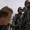 Michael Ironside and Casper Van Dien in Starship Troopers (1997)