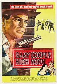 Gary Cooper, Lloyd Bridges, Lee Van Cleef, Katy Jurado, Ian MacDonald, Robert J. Wilke, and Sheb Wooley in High Noon (1952)