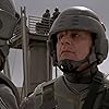 Michael Ironside and Casper Van Dien in Starship Troopers (1997)