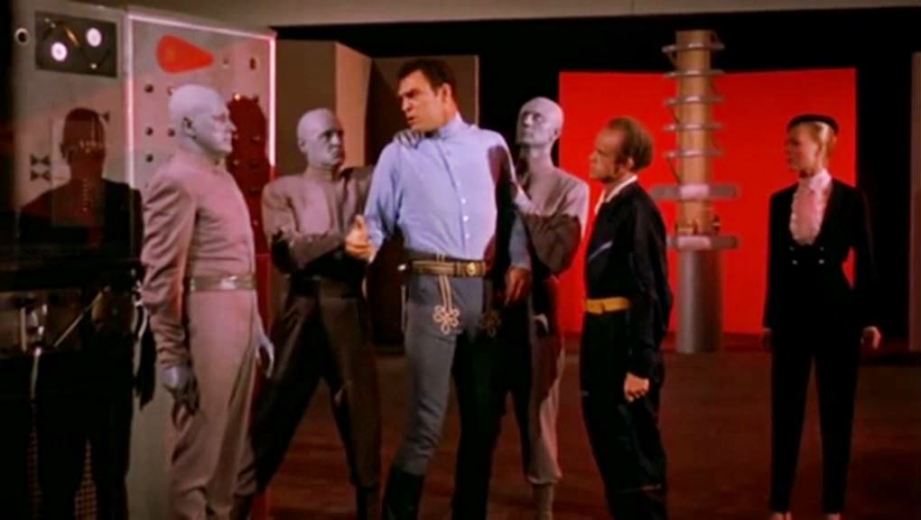 Don Doolittle, Erica Elliott, Gil Frye, Dudley Manlove, Don Megowan, and George Milan in The Creation of the Humanoids (1962)