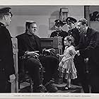 Ralph Bellamy, Lon Chaney Jr., George Eldredge, Janet Ann Gallow, and Ernie Stanton in The Ghost of Frankenstein (1942)