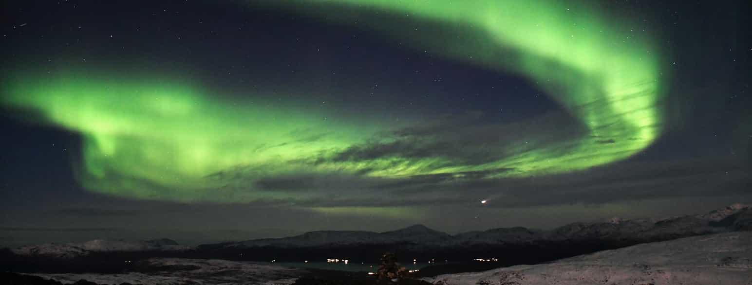 Nordlys ved Tromsø.