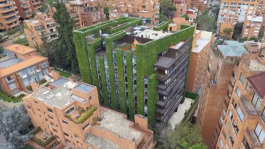 Bosque nas alturas: prédio em Bogotá tem o maior jardim vertical do mundo com mais de 115 mil plantas; veja fotos