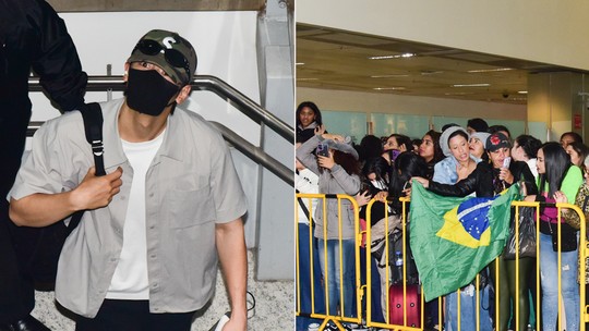 Coreano Cha Eun-woo, do ASTRO, chega ao Brasil para show em SP e causa tumulto em aeroporto